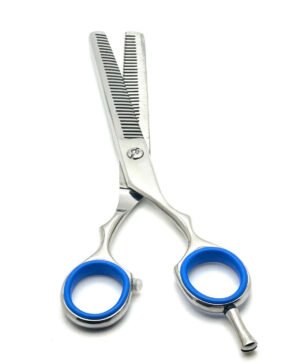 Professional Barber Thinning Scissors Single Blade Silver Color