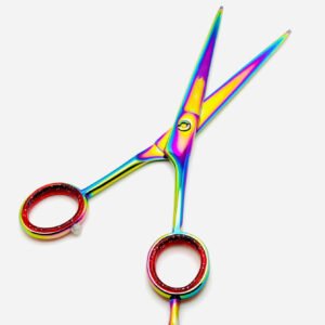 Round Model Razor Edge Barber Scissor Multi Color