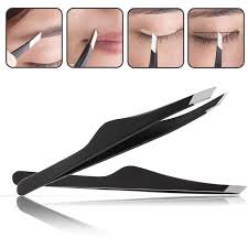 Black Slanted Tweezer